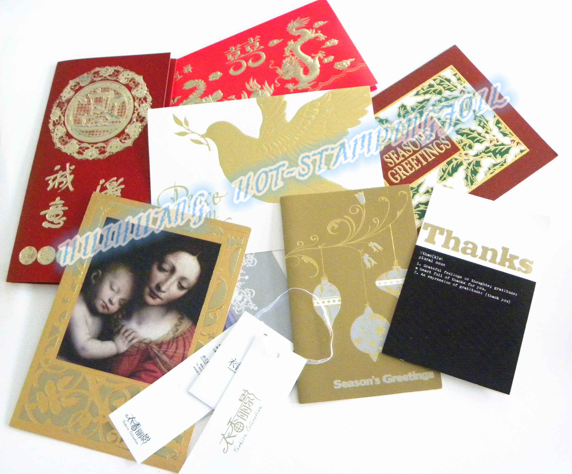 Hot stamping foil for Greeting card